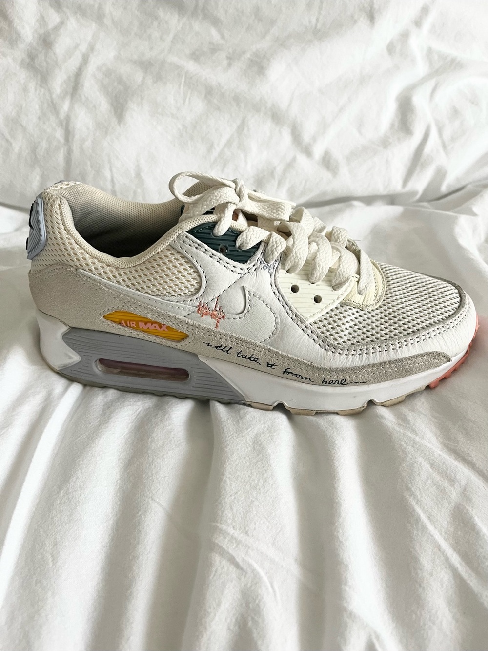 Nike Air Max Multi-Color Cream Base Low-Top Sneaker